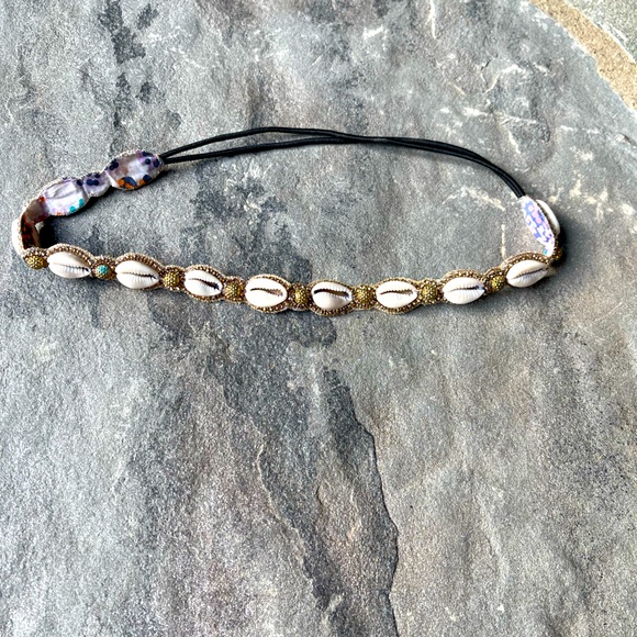New🌟Anthropologie Cowrie Shell Headband - Picture 2 of 5